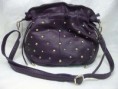 Black Studded Evening Shouder Bag